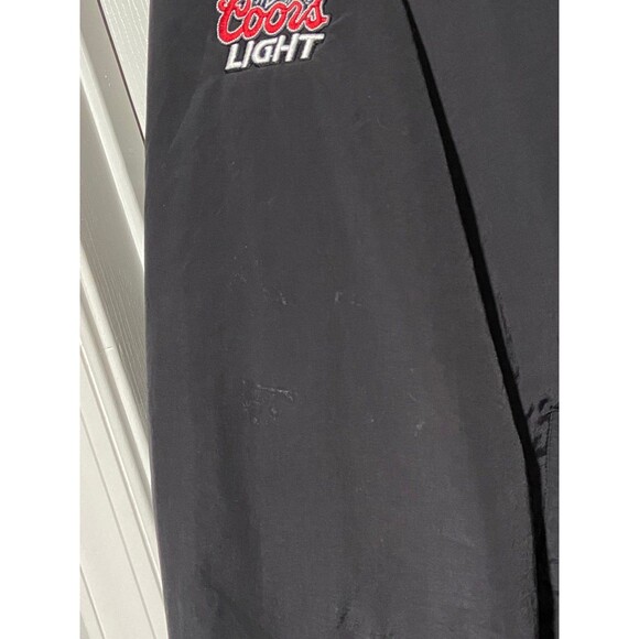 Y2K Pittsburgh Penguins Coors Light Nylon Weatherproof Jacket Fleece Lined - Picture 12 of 12